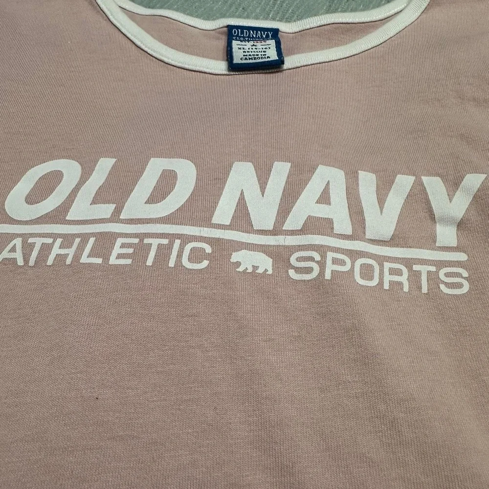 Old Navy Pink Graphic Baby Tee 